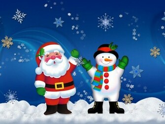 Christmas Snowman Wallpaper