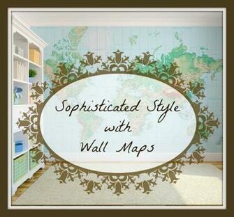 Add Some Sophisticated Style With Wall Maps Home Tips