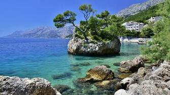 Picture Croatia Sea Nature Cove Coast Stones