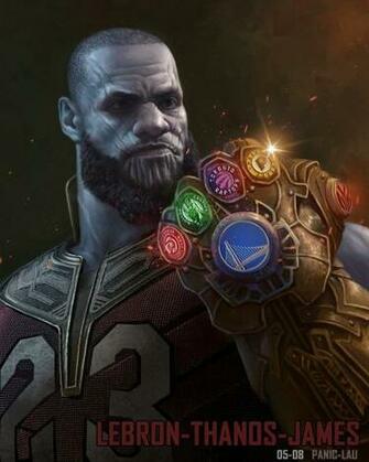 Lebron James As Thanos Fan Art By Panic Lau Wallpaper And