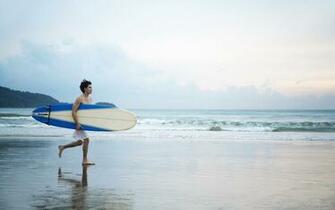 Beach Surfer Wallpaper