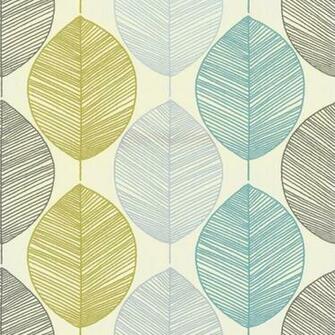 Details About Retro Leaf Teal And Green Wallpaper Arthouse