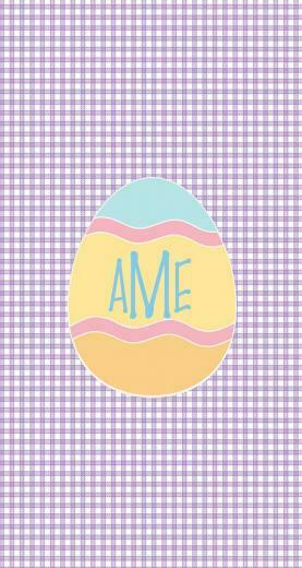 Monogrammed Easter Egg iPhone Wallpaper By Haley H Made With