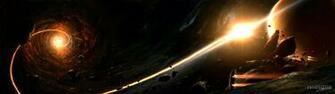 Sunrise Outer Space Planets Wallpaper