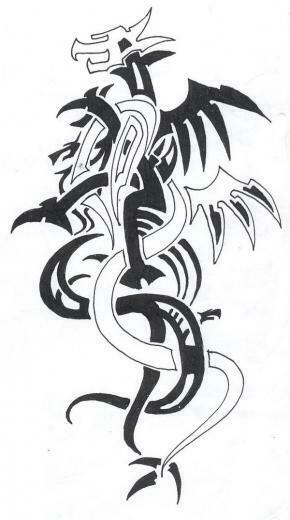 Black And White Dragon Wallpaper