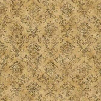 Tan Stencil Damask Wallpaper Rustic Country Primitive
