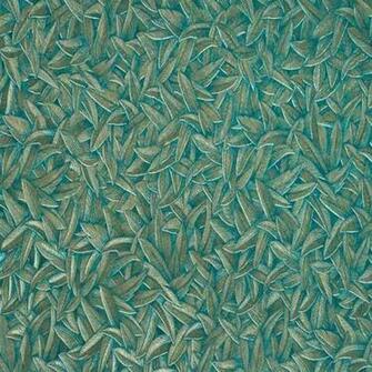 Teal And Gold Leaves Wallpaper Patterns Prints Motifs Pinter