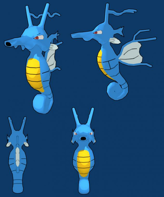 Kingdra 3d By Pantheranoctis
