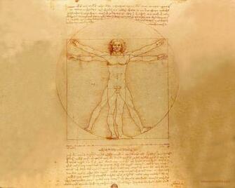 Man Wallpaper Art Widescreen Leonardo Da Vinci