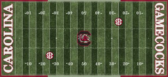 South Carolina Gamecocks Football Field Graphics Wallpaper Image