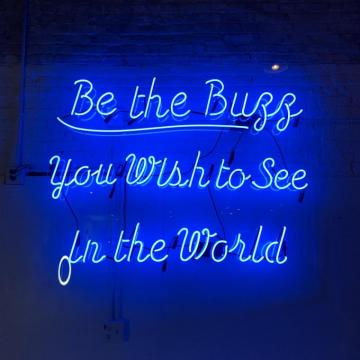 Blue Led Signage Photo Neon Image