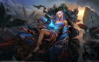 Wallpaper Fantasy Girl Chen Kai Kill Sword Harpy Warrior Armor