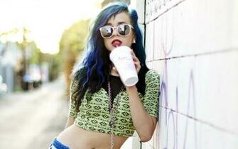 Girl With A Drink Swag Wallpaper And Image Pictures