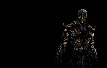 Wallpaper The Dark Background Scorpio Ninja Scorpion Mortal