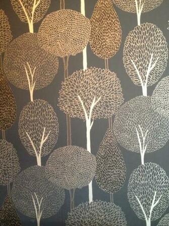 Trees Wallpaper Black And Gold