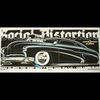 Social Distortion Poster Screen