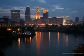 Cleveland Skyline At Night