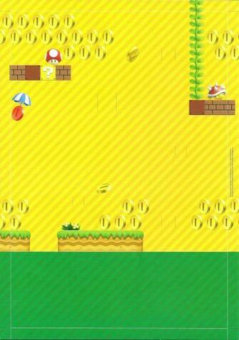 Super Mario Bros Papercraft Diorama