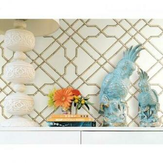 Wallpaper Eastern Influence Bamboo Trellis