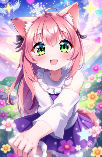 Anime Cat Girl Wallpaper