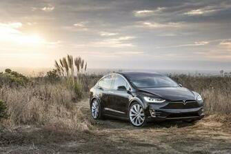 Wallpaper Wednesday Tesla Model X Black Red