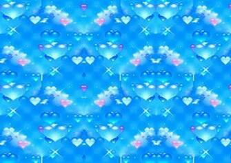 Blue Hearts Wallpaper HD