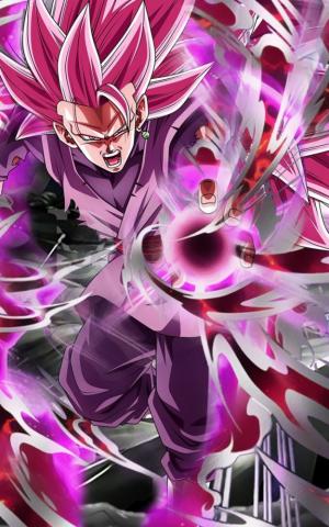 Black Goku Rose 4k iPhone Wallpaper
