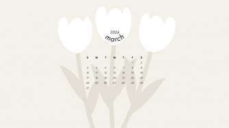 And Customizable Spring Desktop Wallpaper Templates