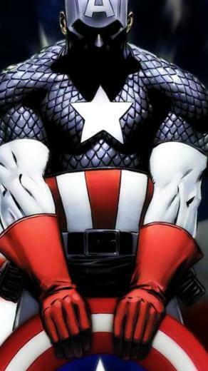 Captain America Art iPhone Plus And Wallpaper