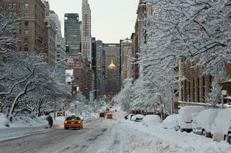 New York City Winter Wallpaper Image