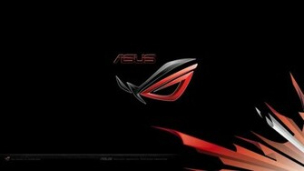 Custom Desktop Featuring Asus Republic Of Gamers Logo Wallpaper
