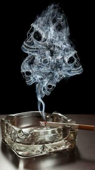 Smoking Skulls Wallpaper iPhone