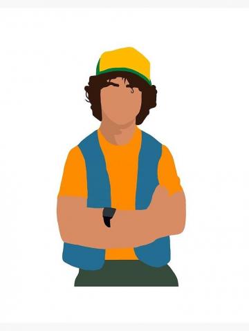 Dustin Henderson Stranger Things Art Board Print By Ches