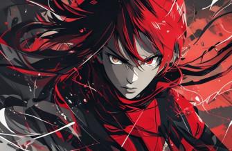 Red And Black Anime Wallpaper