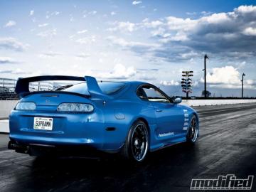 Blue Toyota Supra Modified HD Wallpaper Best Drift Car