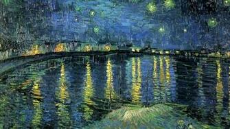 Van Gogh Starry Night Over The Rhone Wallpaper