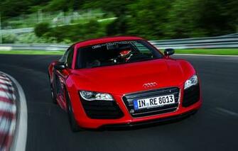 Wallpaper Red Machine The Hood Racer Lights Audi R8 Driver
