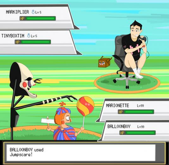 Markiplier Fnaf Pokemon Battle By Redmedkit