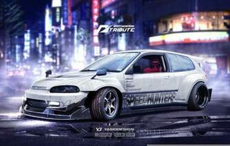 Wallpaper Honda Civic Speedhunters Tribute Yasiddesign Eg6