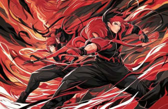 Red And Black Anime Wallpaper