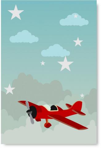 Awkward Styles Plane Poster Art Cute Wall Nursery Room