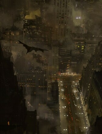 Batman Over Gotham Wallpaper For Phones And Tablets