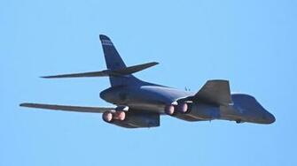 Aircraft Bomber Afterburner B1 Lancer Rockwell