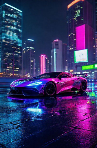 Neon Car Wallpaper