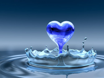 Blue Heart Wallpaper