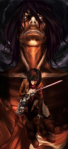 Mikasa Attack Titan On 4k Acke iPhone