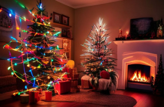 Blinking Christmas Lights Wallpaper