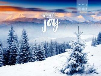 January Choose Joy Desktop Calendar Wallpaper