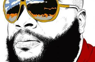 Rick Ross Drawing Rap Wallpaper
