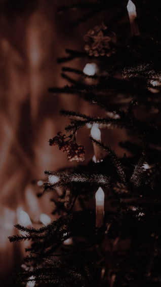 Dark Christmas Aesthetic Wallpaper